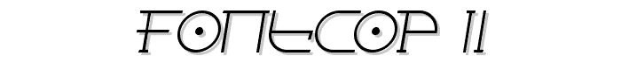Fontcop II font